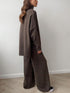 'Keres' Long Sleeve Top and Pants Sweater Set - Celes Fashion